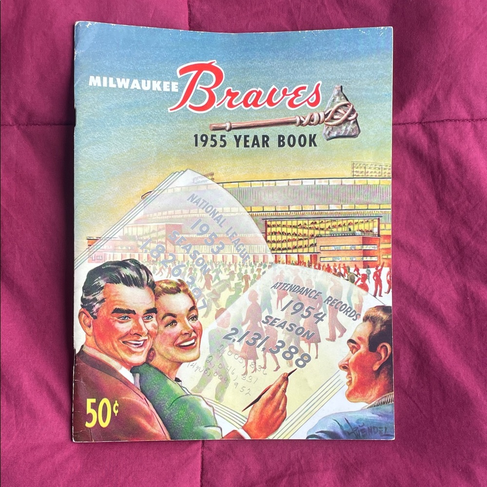 Milwaukee Braves 1955 Year Book
